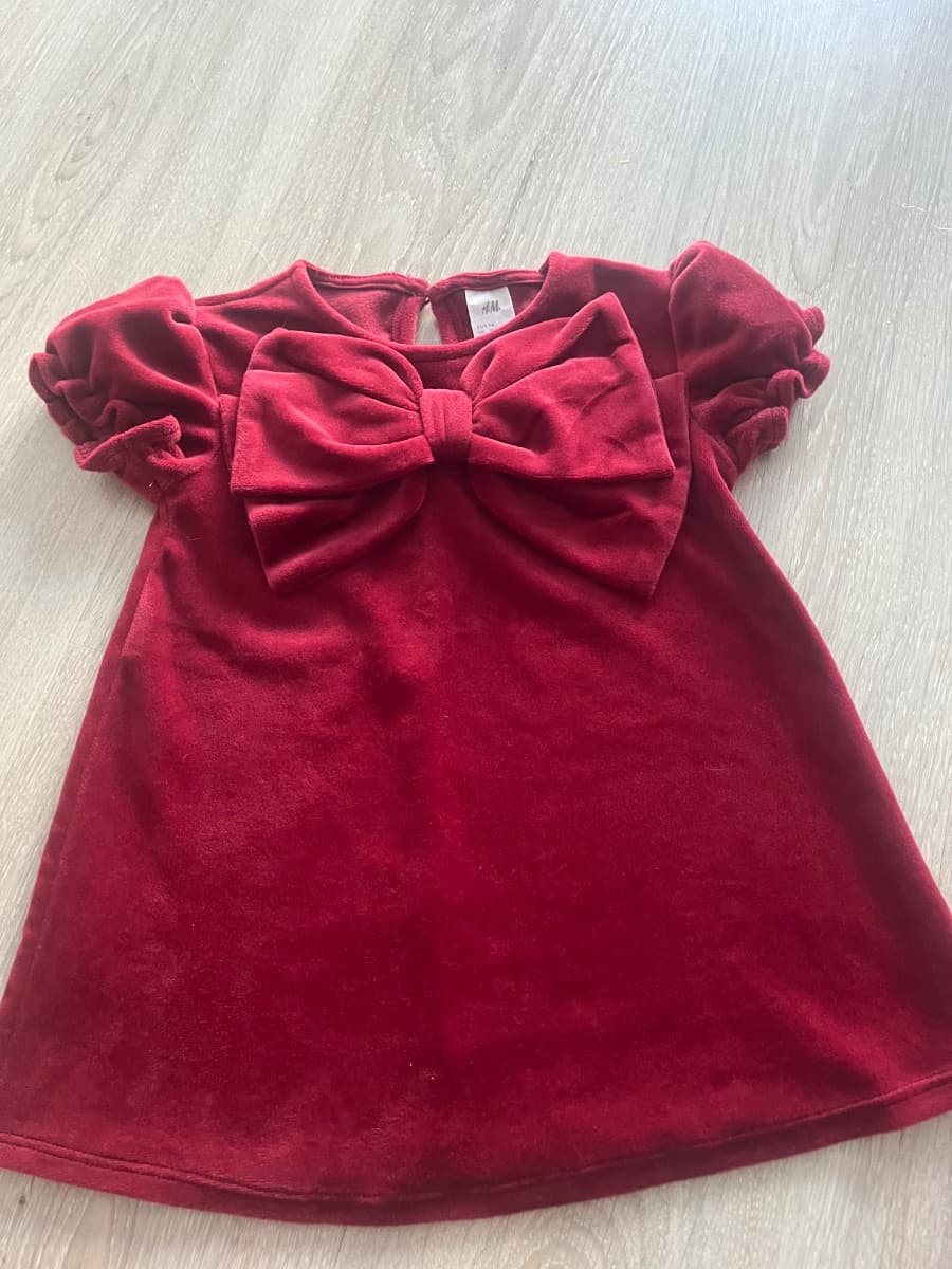 Sametové šaty H&M, vel. 74