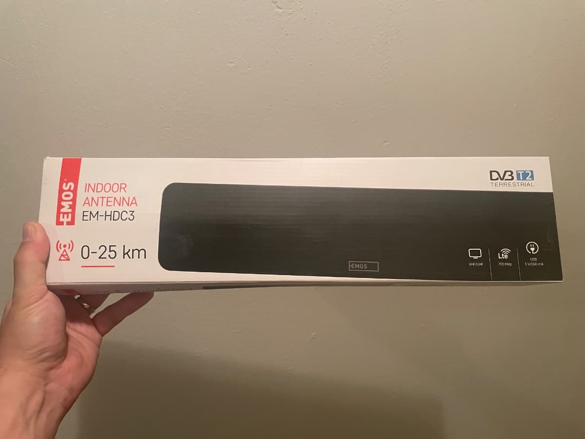 Pokojová anténa EMOS EM-HDC3 DVB-T2