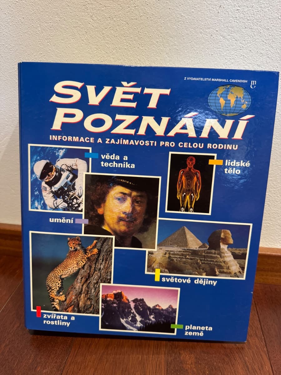Svět poznání – šanon s čísly encyklopedie