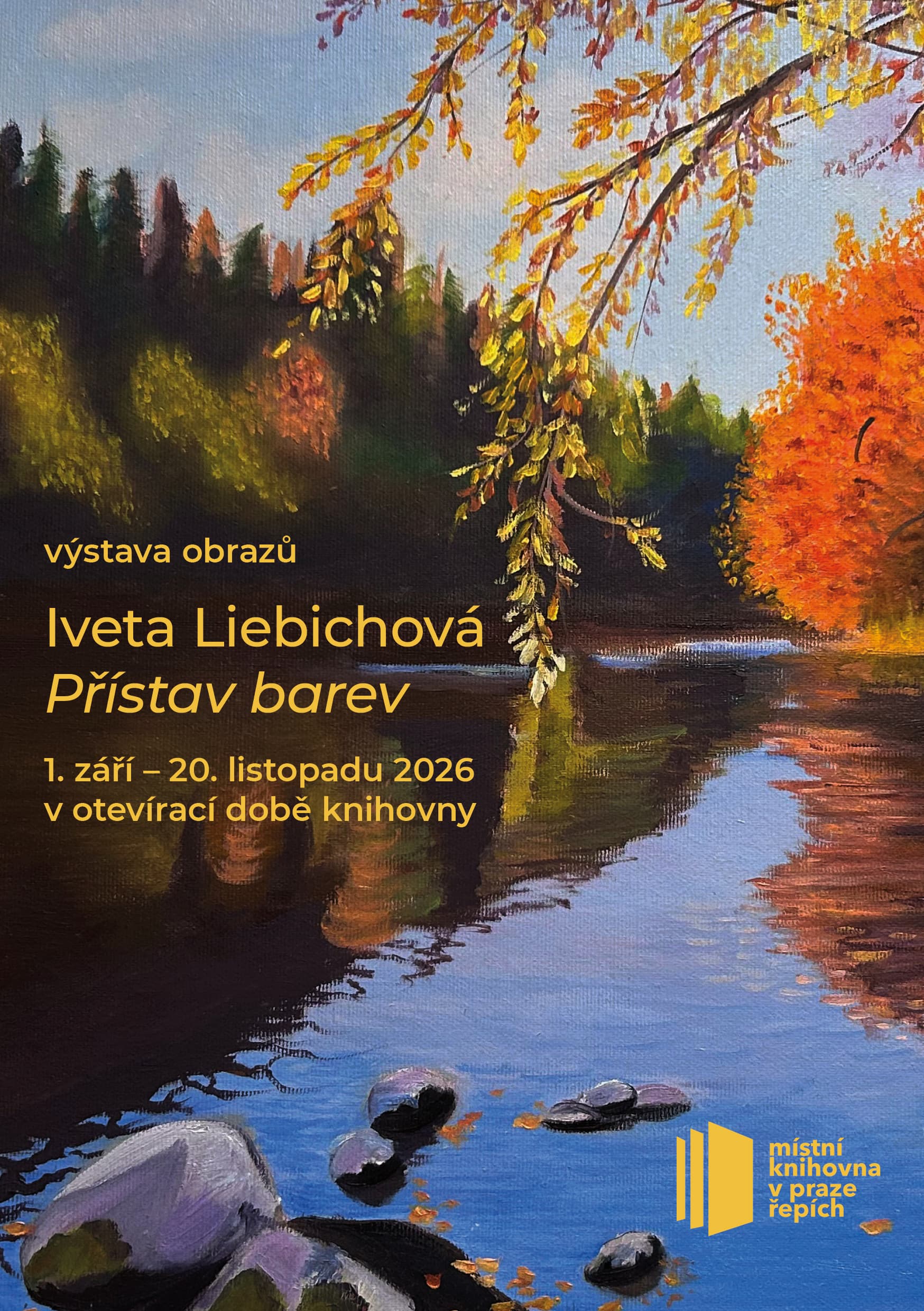 Výstava v knihovně: Přístav barev (I. Liebichová)